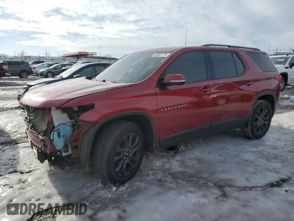 2018 Chevrolet Traverse RS с VIN 1GNERJKX0JJ169613, выставлен на аукционе Copart как лот 88302175 с пробегом 99 975 миль миль и Списание • Salvage title. История ставок и продаж доступна на DreamBid. Изображение 1.