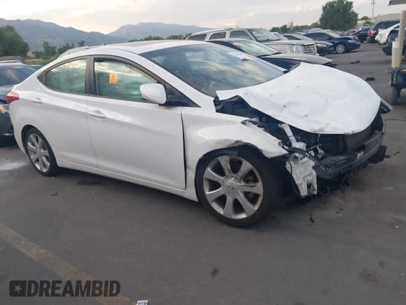 ✅ 2013 Hyundai Elantra Limited • VIN: 5NPDH4AE3DH247730 • Lot: 42612961. Listed on IAAI with 113,950 mi. Free auction sales archive from the USA and detailed vehicle history report at DreamBid. Image 1.