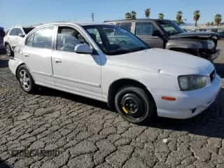 2002 Hyundai Elantra GLS z VIN KMHDN45D72U401848, wystawiony jako Copart lot #77993424 z przebiegiem 110 488 mil mil oraz Szkoda całkowita • Salvage title. Historia ofert i sprzedaży dostępna na DreamBid. Obrazek 4.