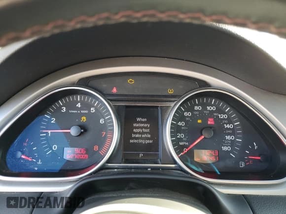 ✅ 2009 Audi Q7 Premium Plus • VIN: WA1EY74L49D016116 • Lot: 69693085. Listed on Copart with 301,673 mi. Free auction sales archive from the USA and detailed vehicle history report at DreamBid. Image 9.