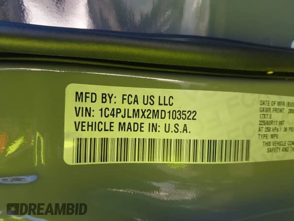 ✅ 2021 Jeep Cherokee Latitude Lux • VIN: 1C4PJLMX2MD103522 • Лот: 43630620. Опубликован ранее на IAAI с пробегом 60 653 миль. Бесплатный доступ к архиву аукционных продаж из США и подробный отчёт об истории автомобиля на DreamBid. Изображение 9.