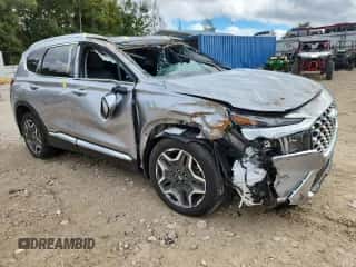 2023 Hyundai Santa Fe Limited z VIN 5NMS44AL7PH638849, wystawiony jako Copart lot #89815425 z przebiegiem 26 092 mil mil oraz Czysty tytuł • Clean title. Historia ofert i sprzedaży dostępna na DreamBid. Obrazek 4.