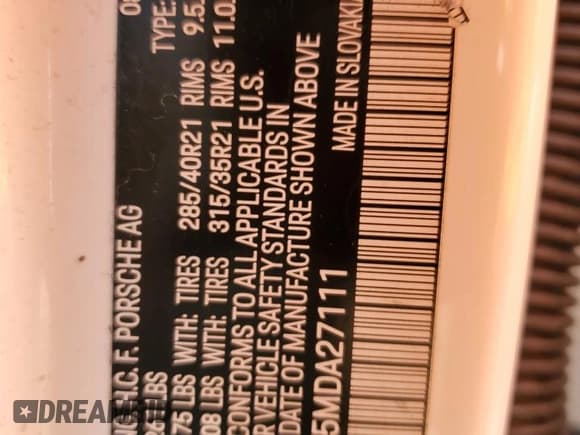 ✅ 2021 Porsche Cayenne S • VIN: WP1AB2AY5MDA27111 • Лот: 56602135. Опубликован ранее на Copart с пробегом 52 306 миль. Бесплатный доступ к архиву аукционных продаж из США и подробный отчёт об истории автомобиля на DreamBid. Изображение 13.