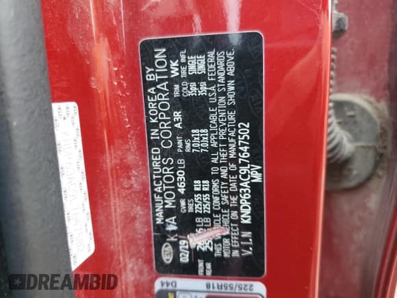 ✅ 2020 Kia Sportage S • VIN: KNDP63AC9L7647502 • Лот: 71428465. Опубликован ранее на Copart с пробегом 31 024 миль. Бесплатный доступ к архиву аукционных продаж из США и подробный отчёт об истории автомобиля на DreamBid. Изображение 13.