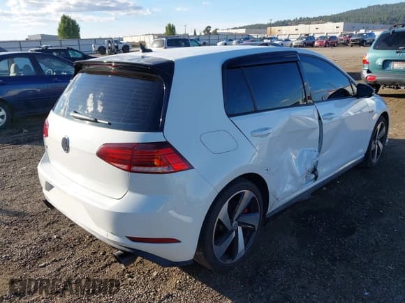 ✅ 2021 Volkswagen Golf GTI S • VIN: 3VW5T7AU7MM010693 • Lot: 43362463. Listed on IAAI with 60,560 mi. Free auction sales archive from the USA and detailed vehicle history report at DreamBid. Image 4.