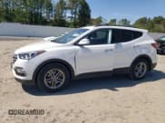 ✅ 2018 Hyundai Santa Fe 2.4L • VIN: 5NMZU3LB0JH060954 • Лот: 51750544. Опубликован ранее на Copart с пробегом 123 970 миль. Бесплатный доступ к архиву аукционных продаж из США и подробный отчёт об истории автомобиля на DreamBid. Изображение 1.