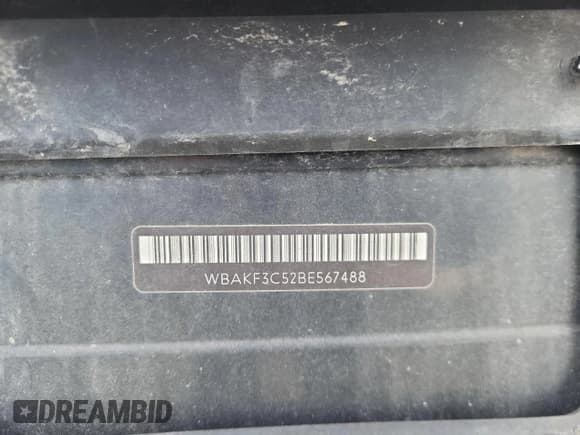 ✅ 2011 BMW 3 Series 328i xDrive • VIN: WBAKF3C52BE567488 • Lot: 86278355. Listed on Copart with Not provided. Free auction sales archive from the USA and detailed vehicle history report at DreamBid. Image 12.