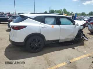 2020 Chevrolet Blazer RS with VIN 3GNKBERS4LS538399, listed as a Copart auction lot 58931754 with Not provided miles and Non repairable. Bid and sale history available at DreamBid. Image 3.