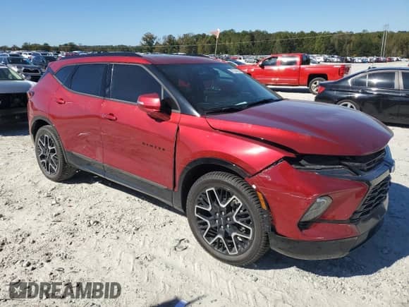 2023 Chevrolet Blazer RS with VIN 3GNKBERS8PS200705, listed as a Copart auction lot 87230155 with 30,478 mi miles and Salvage title. Bid and sale history available at DreamBid. Image 4.