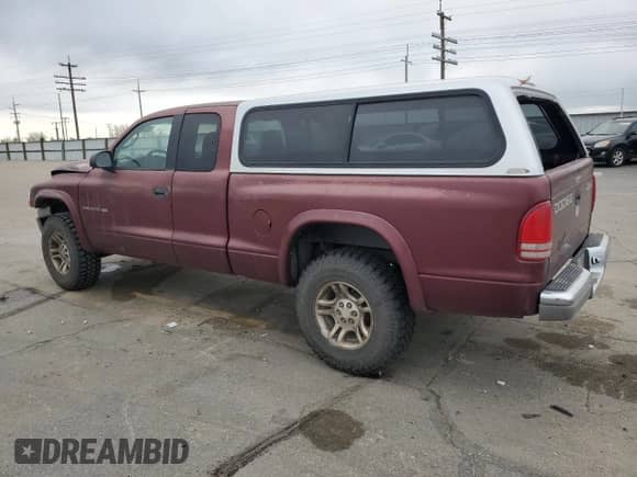 2002 Dodge Dakota SLT with VIN 1B7GG42N62S542723, listed as a Copart auction lot 50981195 with 215,594 mi miles and Salvage title. Bid and sale history available at DreamBid. Image 2.