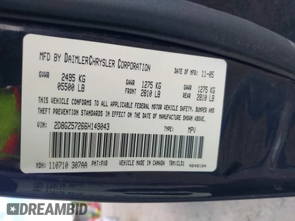 ✅ 2006 Dodge Magnum R/T • VIN: 2D8GZ57266H149043 • Lot: 42840962. Wystawiony na IAAI z przebiegiem 169 136 mil. Bezpłatny archiwum sprzedaży aukcyjnych z USA i szczegółowy raport historii pojazdu na DreamBid. Zdjęcie 9.