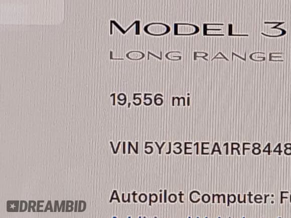 ✅ 2024 Tesla Model 3 • VIN: 5YJ3E1EA1RF844892 • Лот: 43583668. Опубликован ранее на IAAI с пробегом 19 556 миль. Бесплатный доступ к архиву аукционных продаж из США и подробный отчёт об истории автомобиля на DreamBid. Изображение 15.