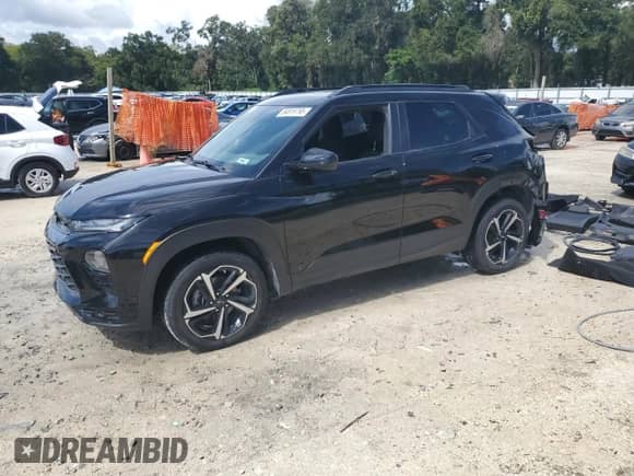 2022 Chevrolet TrailBlazer RS with VIN KL79MTSL8NB065384, listed as a Copart auction lot 84819795 with 85,037 mi miles and Salvage title. Bid and sale history available at DreamBid. Image 1.