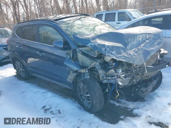 ✅ 2021 Hyundai Tucson Ultimate • VIN: KM8J3CALXMU339722 • Лот: 41217821. Опубликован ранее на IAAI с пробегом 94 969 миль. Бесплатный доступ к архиву аукционных продаж из США и подробный отчёт об истории автомобиля на DreamBid. Изображение 1.