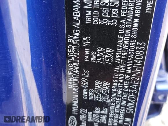 ✅ 2022 Hyundai Tucson SEL • VIN: 5NMJF3AE2NH140833 • Lot: 60577323. Wystawiony na Copart z przebiegiem 20 838 mil. Bezpłatny archiwum sprzedaży aukcyjnych z USA i szczegółowy raport historii pojazdu na DreamBid. Zdjęcie 12.