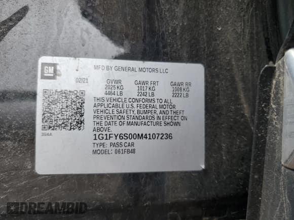 ✅ 2021 Chevrolet Bolt EV LT • VIN: 1G1FY6S00M4107236 • Lot: 53958255. Wystawiony na Copart z przebiegiem 22 520 mil. Bezpłatny archiwum sprzedaży aukcyjnych z USA i szczegółowy raport historii pojazdu na DreamBid. Zdjęcie 12.