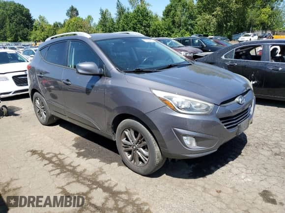 2014 Hyundai Tucson SE z VIN KM8JUCAGXEU914449, wystawiony jako Copart lot #65906495 z przebiegiem 193 279 mil mil oraz Czysty tytuł • Clean title. Historia ofert i sprzedaży dostępna na DreamBid. Obrazek 4.