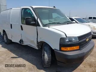 ✅ 2021 Chevrolet Express Cargo • VIN: 1GCWGAF70M1237863 • Lot: 41778507. Listed on IAAI with 122,174 mi. Free auction sales archive from the USA and detailed vehicle history report at DreamBid. Image 1.