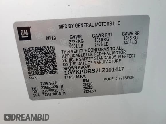 ✅ 2020 Cadillac XT6 AWD Premium Luxury • VIN: 1GYKPDRS7LZ101417 • Lot: 91925485. Wystawiony na Copart z przebiegiem 112 249 mil. Bezpłatny archiwum sprzedaży aukcyjnych z USA i szczegółowy raport historii pojazdu na DreamBid. Zdjęcie 13.