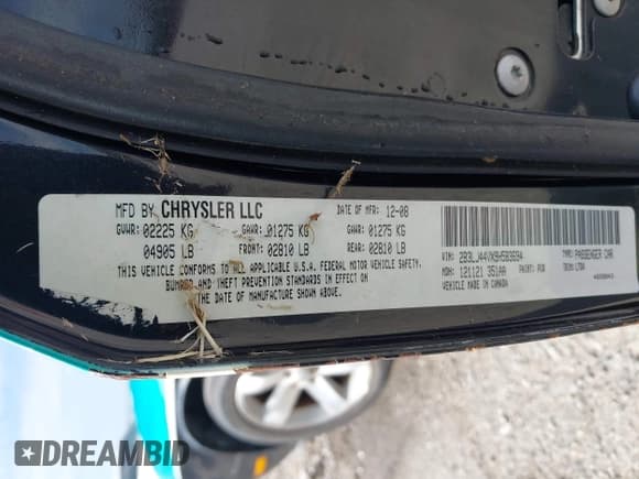 ✅ 2009 Dodge Challenger SE • VIN: 2B3LJ44VX9H583694 • Lot: 43349664. Wystawiony na IAAI z przebiegiem Nie podano. Bezpłatny archiwum sprzedaży aukcyjnych z USA i szczegółowy raport historii pojazdu na DreamBid. Zdjęcie 9.