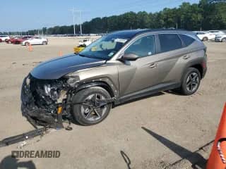 2025 Hyundai Tucson SEL Convenience с VIN KM8JCDD11SU346488, выставлен на аукционе Copart как лот 67366295 с пробегом 6 203 миль миль и Списание • Salvage title. История ставок и продаж доступна на DreamBid. Изображение 1.