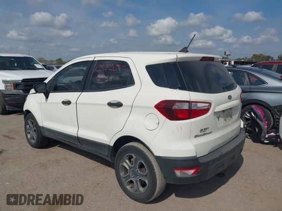 ✅ 2021 Ford EcoSport S • VIN: MAJ3S2FE0MC406005 • Lot: 43538071. Wystawiony na IAAI z przebiegiem 98 358 mil. Bezpłatny archiwum sprzedaży aukcyjnych z USA i szczegółowy raport historii pojazdu na DreamBid. Zdjęcie 3.