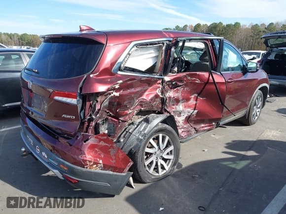 ✅ 2020 Honda Pilot EX-L • VIN: 5FNYF6H51LB006271 • Лот: 43677488. Опубликован ранее на IAAI с пробегом 102 731 миль. Бесплатный доступ к архиву аукционных продаж из США и подробный отчёт об истории автомобиля на DreamBid. Изображение 4.