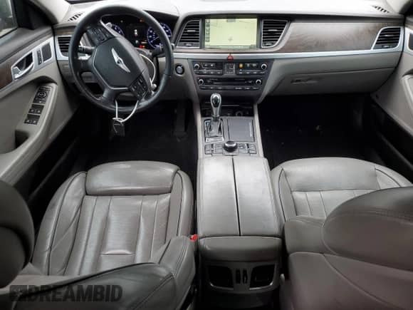 2015 Hyundai Genesis 3.8L with VIN KMHGN4JE1FU042806, listed as a Copart auction lot 80960474 with 66,542 mi miles and Clean title. Bid and sale history available at DreamBid. Image 8.