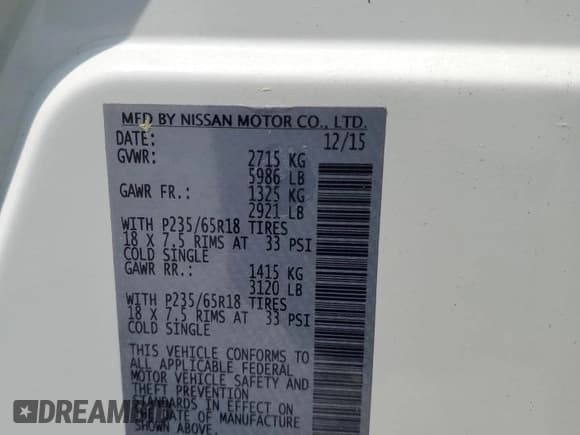 ✅ 2016 Nissan Pathfinder SV • VIN: 5N1AR2MM1GC608987 • Lot: 52672025. Listed on Copart with 131,211 mi. Free auction sales archive from the USA and detailed vehicle history report at DreamBid. Image 13.