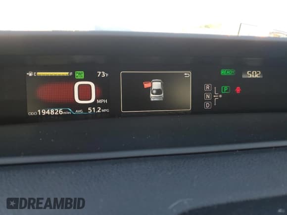 ✅ 2016 Toyota Prius Two • VIN: JTDKBRFU6G3505731 • Лот: 91095975. Опубликован ранее на Copart с пробегом 194 826 миль. Бесплатный доступ к архиву аукционных продаж из США и подробный отчёт об истории автомобиля на DreamBid. Изображение 9.