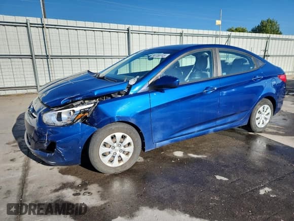 ✅ 2017 Hyundai Accent SE • VIN: KMHCT4AE7HU186576 • Lot: 80788745. Listed on Copart with 107,744 mi. Free auction sales archive from the USA and detailed vehicle history report at DreamBid. Image 1.