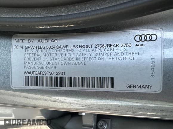 ✅ 2015 Audi A6 Premium Plus • VIN: WAUFGAFC9FN012931 • Лот: 65294965. Опубликован ранее на Copart с пробегом 155 313 миль. Бесплатный доступ к архиву аукционных продаж из США и подробный отчёт об истории автомобиля на DreamBid. Изображение 10.