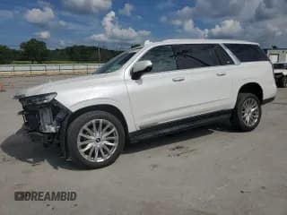 ✅ 2021 Cadillac Escalade ESV Premium Luxury • VIN: 1GYS4KKLXMR340994 • Lot: 59800615. Wystawiony na Copart z przebiegiem 76 783 mil. Bezpłatny archiwum sprzedaży aukcyjnych z USA i szczegółowy raport historii pojazdu na DreamBid. Zdjęcie 1.
