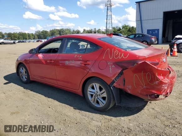 2020 Hyundai Elantra SEL with VIN 5NPD84LF3LH623363, listed as a Copart auction lot 70550905 with 52,636 mi miles and Salvage title. Bid and sale history available at DreamBid. Image 2.