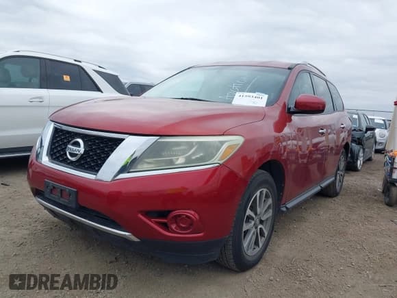 ✅ 2014 Nissan Pathfinder SV • VIN: 5N1AR2MNXEC618987 • Lot: 41593401. Listed on IAAI with 152,764 mi. Free auction sales archive from the USA and detailed vehicle history report at DreamBid. Image 2.