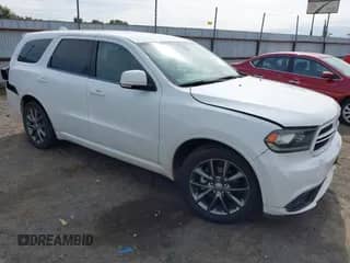 2017 Dodge Durango GT with VIN 1C4RDHDG2HC690264, listed as a IAAI auction lot 43099716 with 184,934 mi miles and . Bid and sale history available at DreamBid. Image 1.