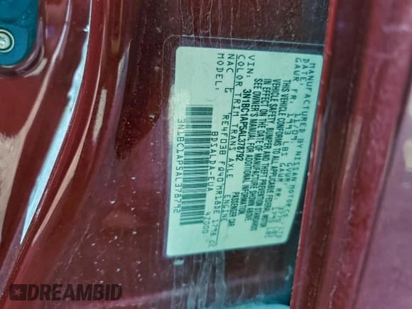 ✅ 2010 Nissan Versa S • VIN: 3N1BC1AP5AL378792 • Lot: 94380585. Wystawiony na Copart z przebiegiem 254 306 mil. Bezpłatny archiwum sprzedaży aukcyjnych z USA i szczegółowy raport historii pojazdu na DreamBid. Zdjęcie 12.