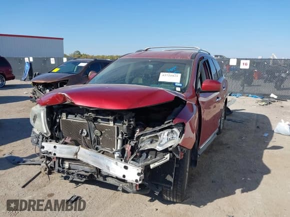 ✅ 2016 Nissan Pathfinder Platinum • VIN: 5N1AR2MN8GC612429 • Lot: 43721825. Listed on IAAI with 157,114 mi. Free auction sales archive from the USA and detailed vehicle history report at DreamBid. Image 2.