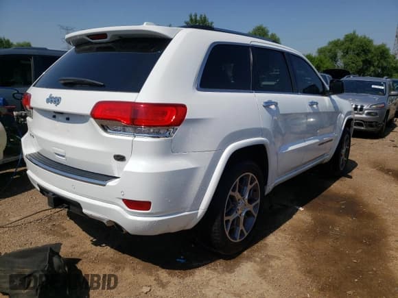 ✅ 2021 Jeep Grand Cherokee Overland • VIN: 1C4RJFCT4MC501278 • Lot: 65419554. Listed on Copart with 62,148 mi. Free auction sales archive from the USA and detailed vehicle history report at DreamBid. Image 3.