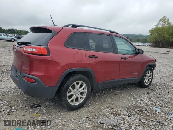 ✅ 2016 Jeep Cherokee Sport • VIN: 1C4PJLAB6GW177396 • Lot: 83850805. Listed on Copart with 172,140 mi. Free auction sales archive from the USA and detailed vehicle history report at DreamBid. Image 3.