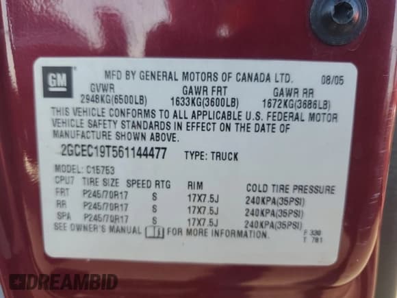 ✅ 2006 Chevrolet Silverado 1500 LT1 • VIN: 2GCEC19T561144477 • Лот: 74544274. Опубликован ранее на Copart с пробегом 173 275 миль. Бесплатный доступ к архиву аукционных продаж из США и подробный отчёт об истории автомобиля на DreamBid. Изображение 12.