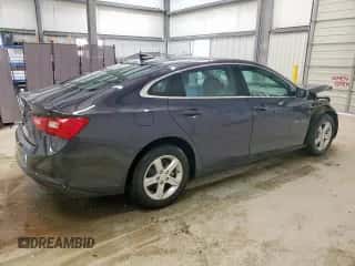 2025 Chevrolet Malibu LS with VIN 1G1ZC5ST5SF136703, listed as a Copart auction lot 83860005 with 41,911 mi miles and Salvage title. Bid and sale history available at DreamBid. Image 3.