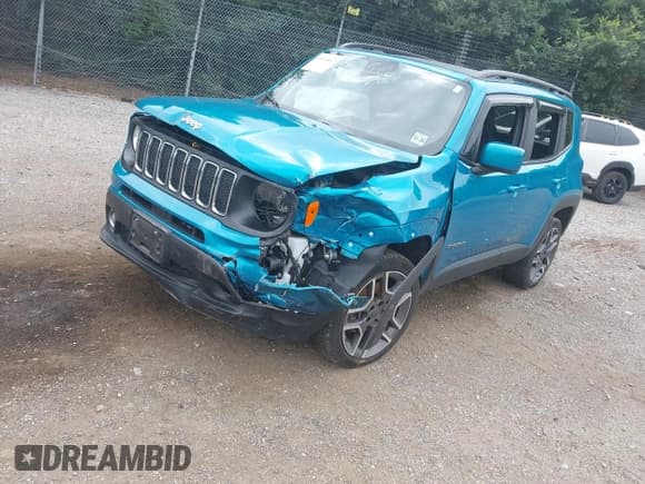 ✅ 2020 Jeep Renegade Latitude • VIN: ZACNJBBB5LPL91428 • Lot: 43014467. Listed on IAAI with 74,390 mi. Free auction sales archive from the USA and detailed vehicle history report at DreamBid. Image 2.