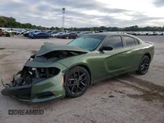 2020 Dodge Charger SXT with VIN 2C3CDXBG4LH157958, listed as a Copart auction lot 81651985 with 157,630 mi miles and Salvage title. Bid and sale history available at DreamBid. Image 1.