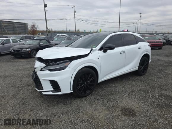 ✅ 2024 Lexus RX 500h F Sport Performance • VIN: 2T2BCMEA9RC016091 • Лот: 92692605. Опубликован ранее на Copart с пробегом 23 670 миль. Бесплатный доступ к архиву аукционных продаж из США и подробный отчёт об истории автомобиля на DreamBid. Изображение 1.