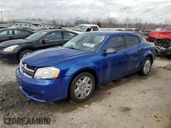 ✅ 2013 Dodge Avenger SE • VIN: 1C3CDZAB7DN753978 • Lot: 46814634. Wystawiony na Copart z przebiegiem 69 868 mil. Bezpłatny archiwum sprzedaży aukcyjnych z USA i szczegółowy raport historii pojazdu na DreamBid. Zdjęcie 1.