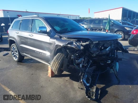 ✅ 2018 Jeep Grand Cherokee High Altitude • VIN: 1C4RJFCT2JC343874 • Lot: 43498063. Wystawiony na IAAI z przebiegiem 59 543 mil. Bezpłatny archiwum sprzedaży aukcyjnych z USA i szczegółowy raport historii pojazdu na DreamBid. Zdjęcie 1.