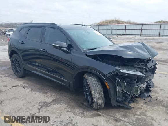 ✅ 2023 Chevrolet Blazer RS • VIN: 3GNKBKRS0PS225810 • Lot: 42115702. Listed on IAAI with 36,393 mi. Free auction sales archive from the USA and detailed vehicle history report at DreamBid. Image 1.