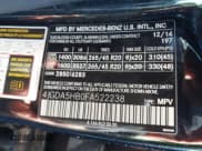 ✅ 2015 Mercedes-Benz M 350 • VIN: 4JGDA5HB0FA522238 • Lot: 43451752. Listed on IAAI with 157,276 mi. Free auction sales archive from the USA and detailed vehicle history report at DreamBid. Image 9.