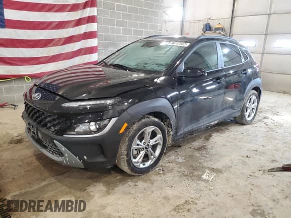 2022 Hyundai Kona SEL с VIN KM8K6CAB2NU830936, выставлен на аукционе Copart как лот 38717603 с пробегом 24 005 миль миль и . История ставок и продаж доступна на DreamBid. Изображение 1.